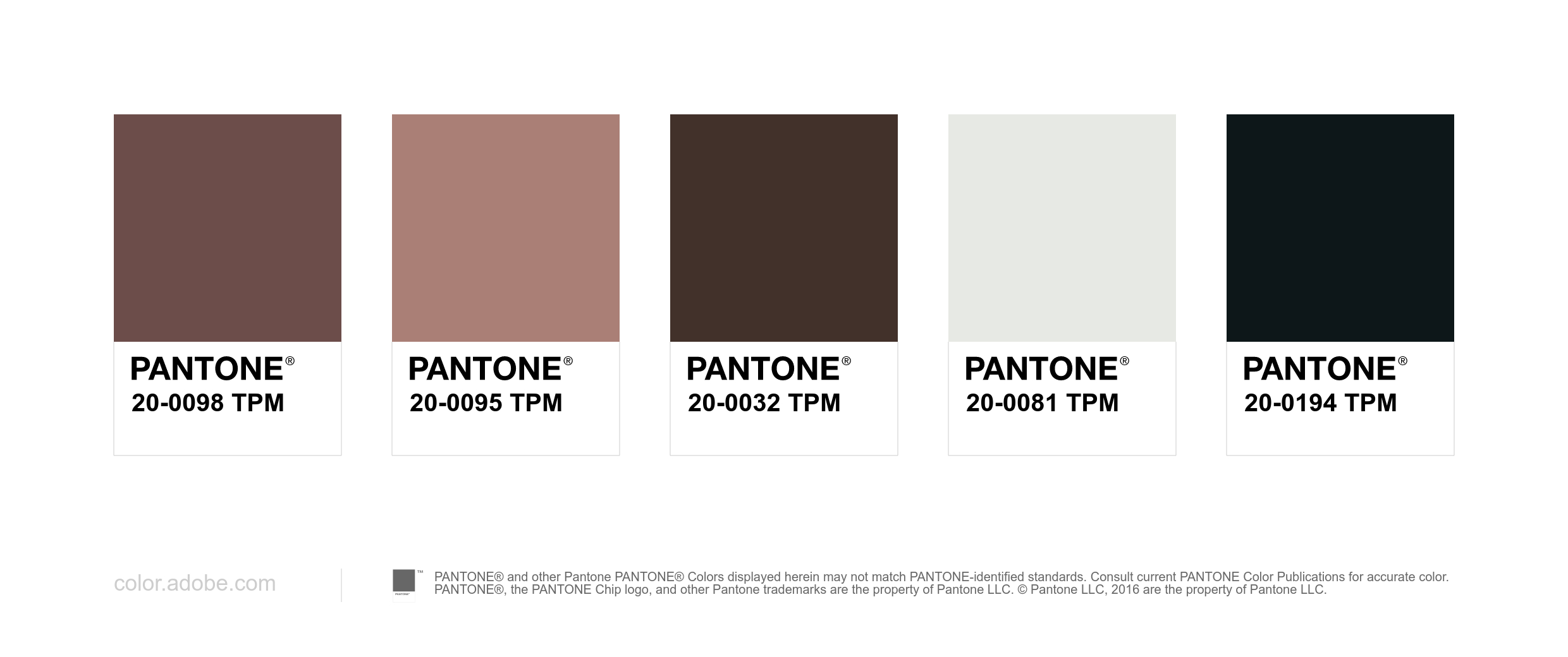 Pantone® matches: primary palette